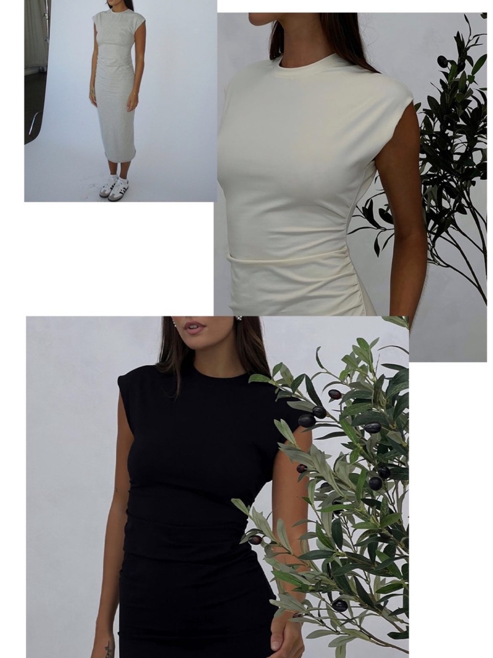 WeWoreWhat Sleeveless Bodycon Midi Dress in Grey